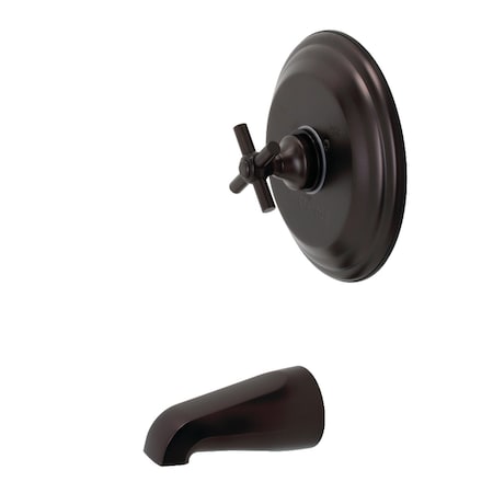 Kingston Brass Tub and Shower Faucet, 2, Wall Mount, Oil Rubbed Bronze KB2635EXTO